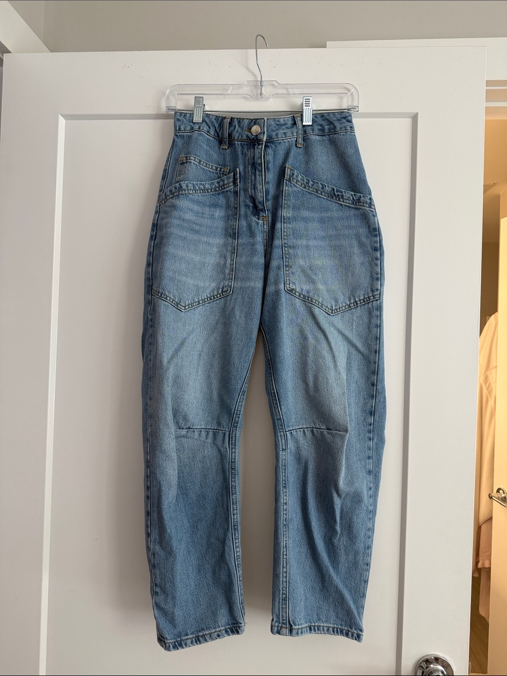 SECULAR Women's Boyfriend Jeans in Light Blue Wash